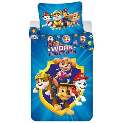 PAW Patrol Heldendwerk Dekbedovertrek Veelkleurig 140x200cm - 65x65cm Kussenslopen PAW Patrol Heldendwerk Dekbedovertrek Veelkleurig 140x200cm - 65x65cm Kussenslopen