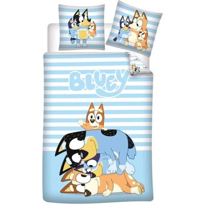 Bluey Bawełniana Wielokolorowa Poszwa na Kołdrę Jump 140x200 - Pościel Bluey Bawełniana Wielokolorowa Poszwa na Kołdrę Jump 140x200 - Pościel