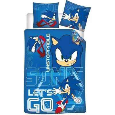 Supersonic Sonic Blauw Beddengoed - 140x200 cm Supersonic Sonic Blauw Beddengoed - 140x200 cm