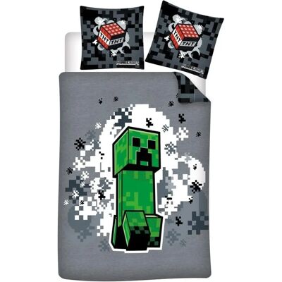 Conjunto de roupa de cama Minecraft da AyMax - 140x200cm + 65x65cm - Multicolorido Conjunto de roupa de cama Minecraft da AyMax - 140x200cm + 65x65cm - Multicolorido