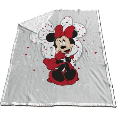 Koc Minnie Disney Sherpa - 130x170cm - Ciepły i Przytulny Koc Minnie Disney Sherpa - 130x170cm - Ciepły i Przytulny