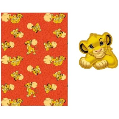AyMax - Lion King Simba Deken - Coral - blanket set AyMax - Lion King Simba Deken - Coral - blanket set