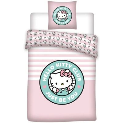 Hello Kitty Just Be You Roze Dekbedovertrek - Dekbedovertrek Hello Kitty Just Be You Roze Dekbedovertrek - Dekbedovertrek