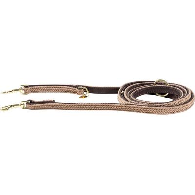 Correa para perro beige de nylon trenzado Kentucky Dogwear - Tamaño S Correa para perro beige de nylon trenzado Kentucky Dogwear - Tamaño S