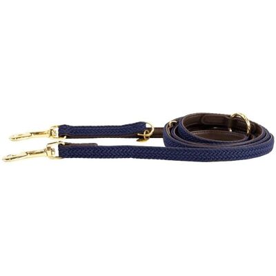 Kentucky Dogwear Navy 200cm Correa de nylon trenzado para perros - Correa para perros Kentucky Dogwear Navy 200cm Correa de nylon trenzado para perros - Correa para perros