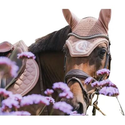 Kentucky Horsewear - Wellington 3D Rope - Old Rose - Masque anti-mouches pour chevaux - Publicité Kentucky Horsewear - Wellington 3D Rope - Old Rose - Masque anti-mouches pour chevaux - Publicité