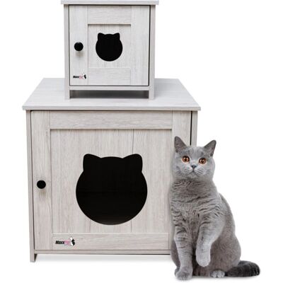 MAXXPET - CasaGatosMadera - 30x30x30 cm - Madera - Casa para Gatos MAXXPET - CasaGatosMadera - 30x30x30 cm - Madera - Casa para Gatos