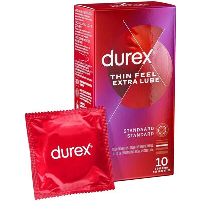 Durex Feel Thin Extra Lube Óvszer - 56mm, Érzékeny Durex Feel Thin Extra Lube Óvszer - 56mm, Érzékeny