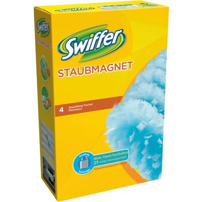 Recharges pour plumeau Swiffer - Capture efficace poussière & cheveux - Lot de 4 - Publicité Recharges pour plumeau Swiffer - Capture efficace poussière & cheveux - Lot de 4 - Publicité