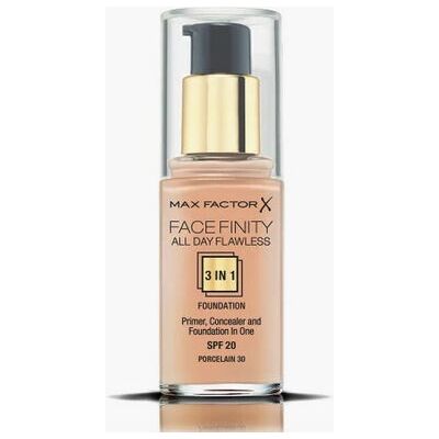 Max Factor Facefinity 3-i-1 Foundation - Porcelain - SPF 20 - 30ml Max Factor Facefinity 3-i-1 Foundation - Porcelain - SPF 20 - 30ml