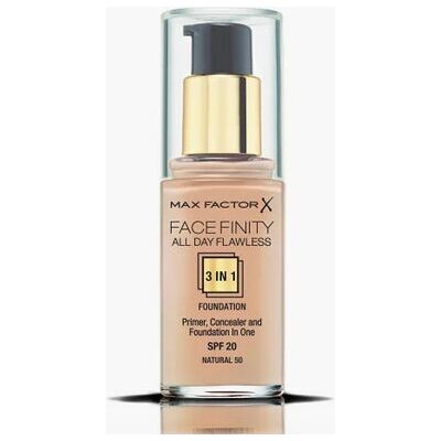 Max Factor Facefinity Natural SPF 20 3-in-1 Foundation 50 Max Factor Facefinity Natural SPF 20 3-in-1 Foundation 50