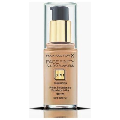 Max Factor Facefinity Soft Honey Foundation - All Day Flawless 3-in-1 Max Factor Facefinity Soft Honey Foundation - All Day Flawless 3-in-1