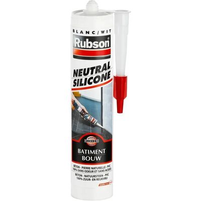 RUBSON Bâtiment - Siliconen Neutraal - UV & Weerbestendig - 300ml RUBSON Bâtiment - Siliconen Neutraal - UV & Weerbestendig - 300ml
