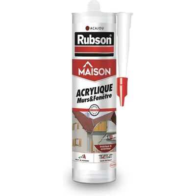 Rubson - Sigillante costruzione pareti e finestre mogano 280ml Rubson - Sigillante costruzione pareti e finestre mogano 280ml