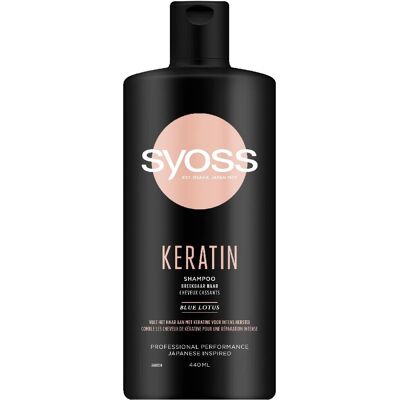 Shampoing à la kératine Syoss - Shampooing - Publicité Shampoing à la kératine Syoss - Shampooing - Publicité
