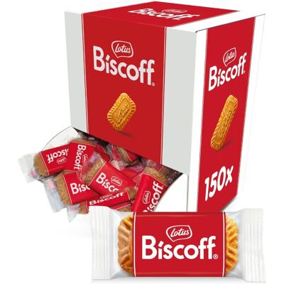 Boîte Distributeur Lotus Biscoff Individuellement Emballés Caramélisé - Publicité Boîte Distributeur Lotus Biscoff Individuellement Emballés Caramélisé - Publicité