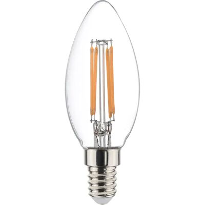 Sylvania Dimbare LED Filamentlamp - Warm Wit - 15.000H - E14 Sylvania Dimbare LED Filamentlamp - Warm Wit - 15.000H - E14