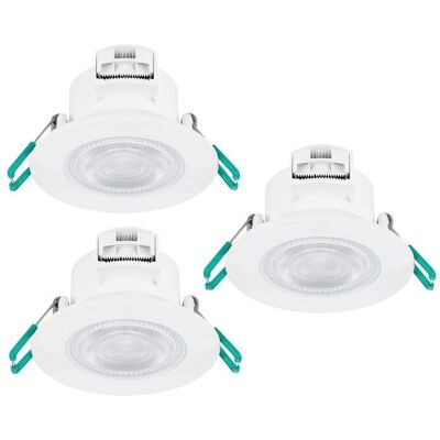 Sylvania witte LED inbouwspots - 600lm, 4000K, 6,5W - IP65 Badkamer Sylvania witte LED inbouwspots - 600lm, 4000K, 6,5W - IP65 Badkamer