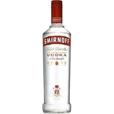 Smirnoff No.21 Roter Etikett Wodka - 37,5% - 0,7L Smirnoff No.21 Roter Etikett Wodka - 37,5% - 0,7L