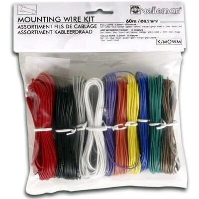 Velleman K/MOWM Signalkabel - 60m - Flerfarvet Velleman K/MOWM Signalkabel - 60m - Flerfarvet
