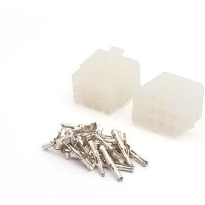 Velleman draad-naar-draad connector set - 6,2 mm, 3x4 polen Velleman draad-naar-draad connector set - 6,2 mm, 3x4 polen