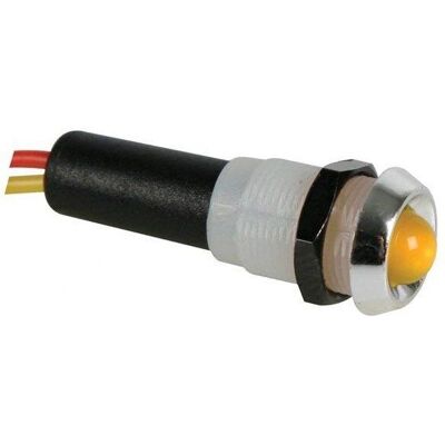 Ampoule LED Velleman 12V Jaune - Boîtier en chrome Ampoule LED Velleman 12V Jaune - Boîtier en chrome