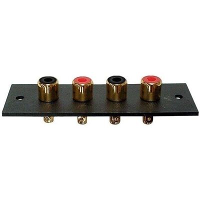 Connecteur RCA 4 broches - Or - Lot de 10 Connecteur RCA 4 broches - Or - Lot de 10