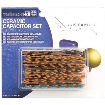 Velleman Keramiske Kondensatorsæt Velleman K/CAP1 - 224 Stk Velleman Keramiske Kondensatorsæt Velleman K/CAP1 - 224 Stk