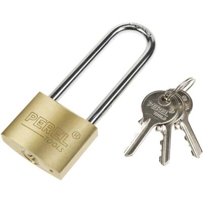 Cadenas en laiton de 40 mm x 70 mm avec haut verrou, 3 clés Cadenas en laiton de 40 mm x 70 mm avec haut verrou, 3 clés