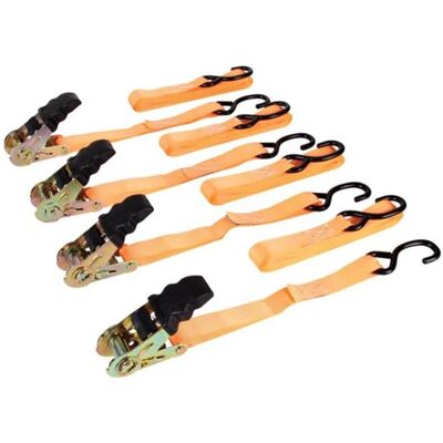 Toolland Set of straps - UV-resistant Orange 24x7x30cm - Lashing straps Toolland Set of straps - UV-resistant Orange 24x7x30cm - Lashing straps