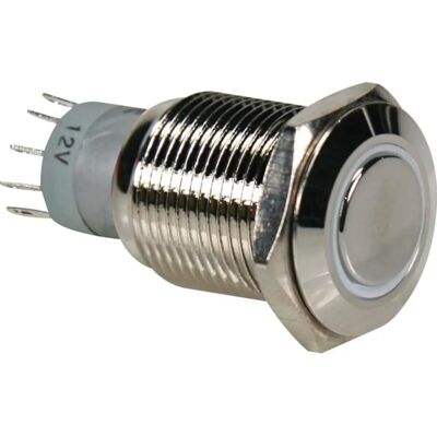 Velleman R1600W Interrupteur-poussoir Nickel Blanc - Commutateur électrique - Publicité Velleman R1600W Interrupteur-poussoir Nickel Blanc - Commutateur électrique - Publicité