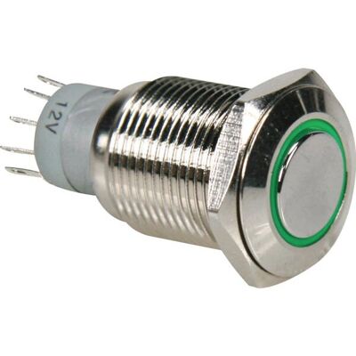 Interrupteur métallique Velleman R1610G vert - Électrique - Publicité Interrupteur métallique Velleman R1610G vert - Électrique - Publicité
