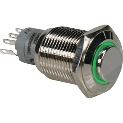 Velleman R1710G Interrupteur Bouton-poussoir en Métal Vert - Commutateur - Publicité Velleman R1710G Interrupteur Bouton-poussoir en Métal Vert - Commutateur - Publicité