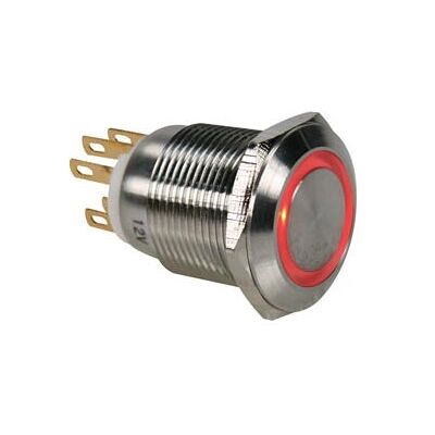 Velleman R1900R Botão de aço inoxidável - Interruptor SPDT Velleman R1900R Botão de aço inoxidável - Interruptor SPDT