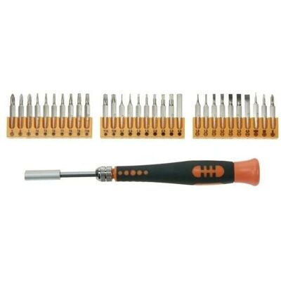 Velleman Präzisionsschraubendreher-Satz - 32-tlg - Schwarz & Orange Velleman Präzisionsschraubendreher-Satz - 32-tlg - Schwarz & Orange
