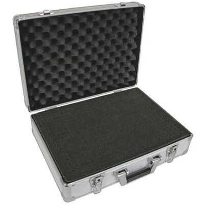 Perel Model 1819-42A Tool Box - Aluminum, Black Perel Model 1819-42A Tool Box - Aluminum, Black