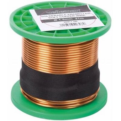 Velleman Fil de Bobinage - 21m - 1.5mm - 0.2 ohm - Électronique - Publicité Velleman Fil de Bobinage - 21m - 1.5mm - 0.2 ohm - Électronique - Publicité