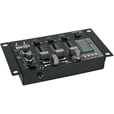 HQ Power Mischer - 2 Kanäle + USB-Eingang - Audiomischer HQ Power Mischer - 2 Kanäle + USB-Eingang - Audiomischer