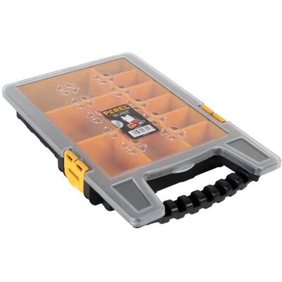 Perel OMRH10 Caja de herramientas - Pequeña, Negra, Bandejas removibles Perel OMRH10 Caja de herramientas - Pequeña, Negra, Bandejas removibles