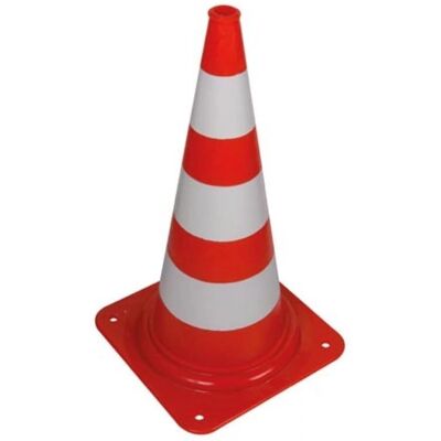 Cono de Seguridad Rojo/Blanco Perel - 75 cm para delimitación Cono de Seguridad Rojo/Blanco Perel - 75 cm para delimitación