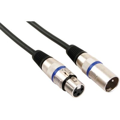 Hq Power XLR M/F câble audio de 6m - Câble audio - Publicité Hq Power XLR M/F câble audio de 6m - Câble audio - Publicité