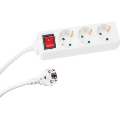 Estabilizador Perel - Tomadas com aterramento, interruptor, cabo 1,5m Estabilizador Perel - Tomadas com aterramento, interruptor, cabo 1,5m
