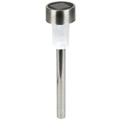Perel Außenbeleuchtung - Solarlampe, Edelstahl, 37cm Perel Außenbeleuchtung - Solarlampe, Edelstahl, 37cm