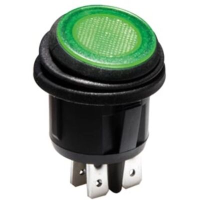 Velleman Interrupteur à Bascule Illuminé Vert 2P Dpst - 12V - Publicité Velleman Interrupteur à Bascule Illuminé Vert 2P Dpst - 12V - Publicité
