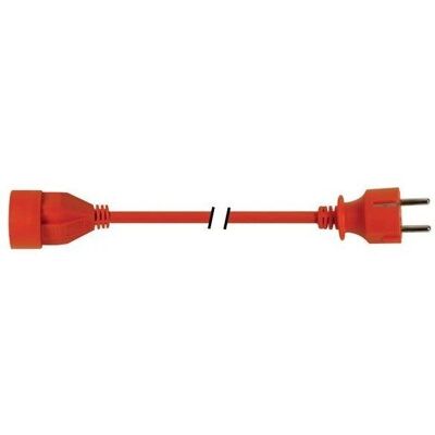 Câble d'extension Perel H05VV-F 3G1.5 - 20m, Orange, Schuko - Publicité Câble d'extension Perel H05VV-F 3G1.5 - 20m, Orange, Schuko - Publicité
