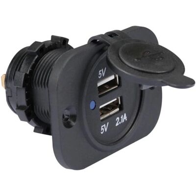Caricatore auto Velleman CC094 - USB, Anti-spruzzi, 12-24 V Caricatore auto Velleman CC094 - USB, Anti-spruzzi, 12-24 V