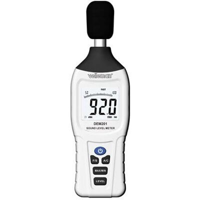 Velleman DEM201 Medidor de nivel de sonido - 30-130 dB Velleman DEM201 Medidor de nivel de sonido - 30-130 dB