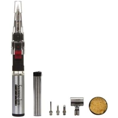 Kit de soldador a gás portátil Velleman - Chama e temperatura ajustáveis Kit de soldador a gás portátil Velleman - Chama e temperatura ajustáveis