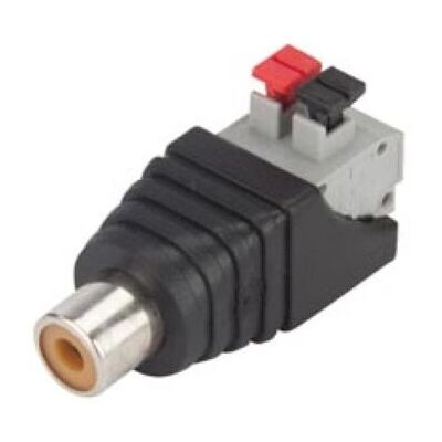 Velleman Wtyczka RCA żeńska na zacisk sprężynowy 2-polowa - 5 szt. Velleman Wtyczka RCA żeńska na zacisk sprężynowy 2-polowa - 5 szt.