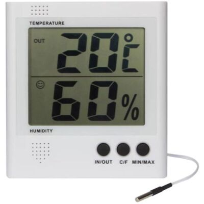 Velleman Digitaal Thermo-Hygrometer - Binnen Temp & Vochtigheid Velleman Digitaal Thermo-Hygrometer - Binnen Temp & Vochtigheid